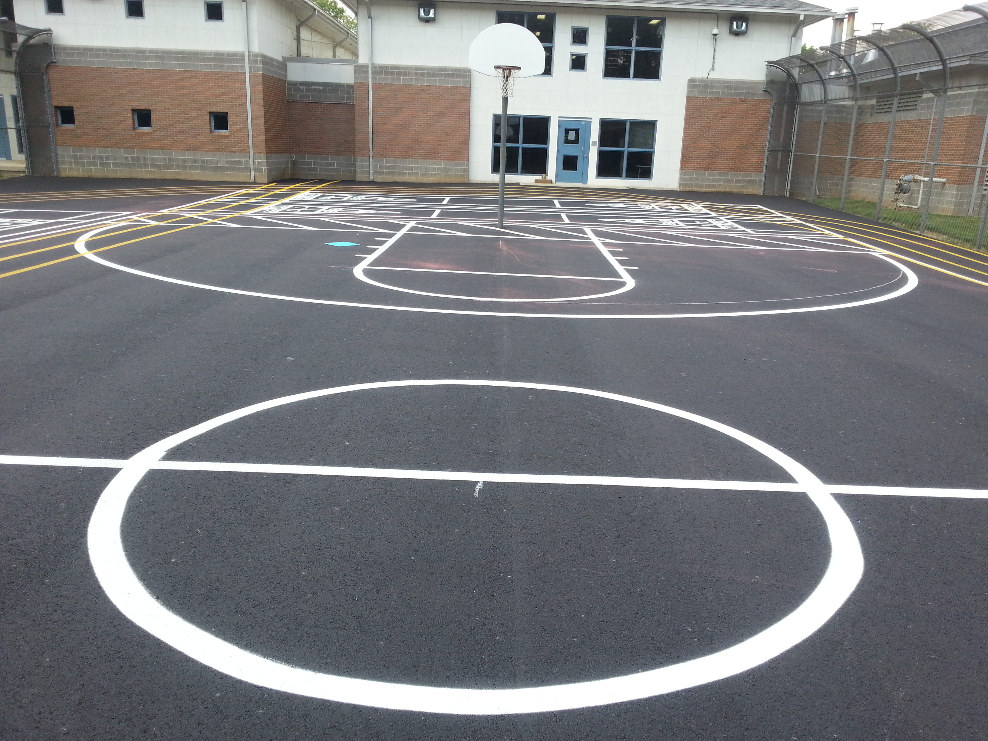 Basketball Court Smith and Sons Sealcoating and Striping