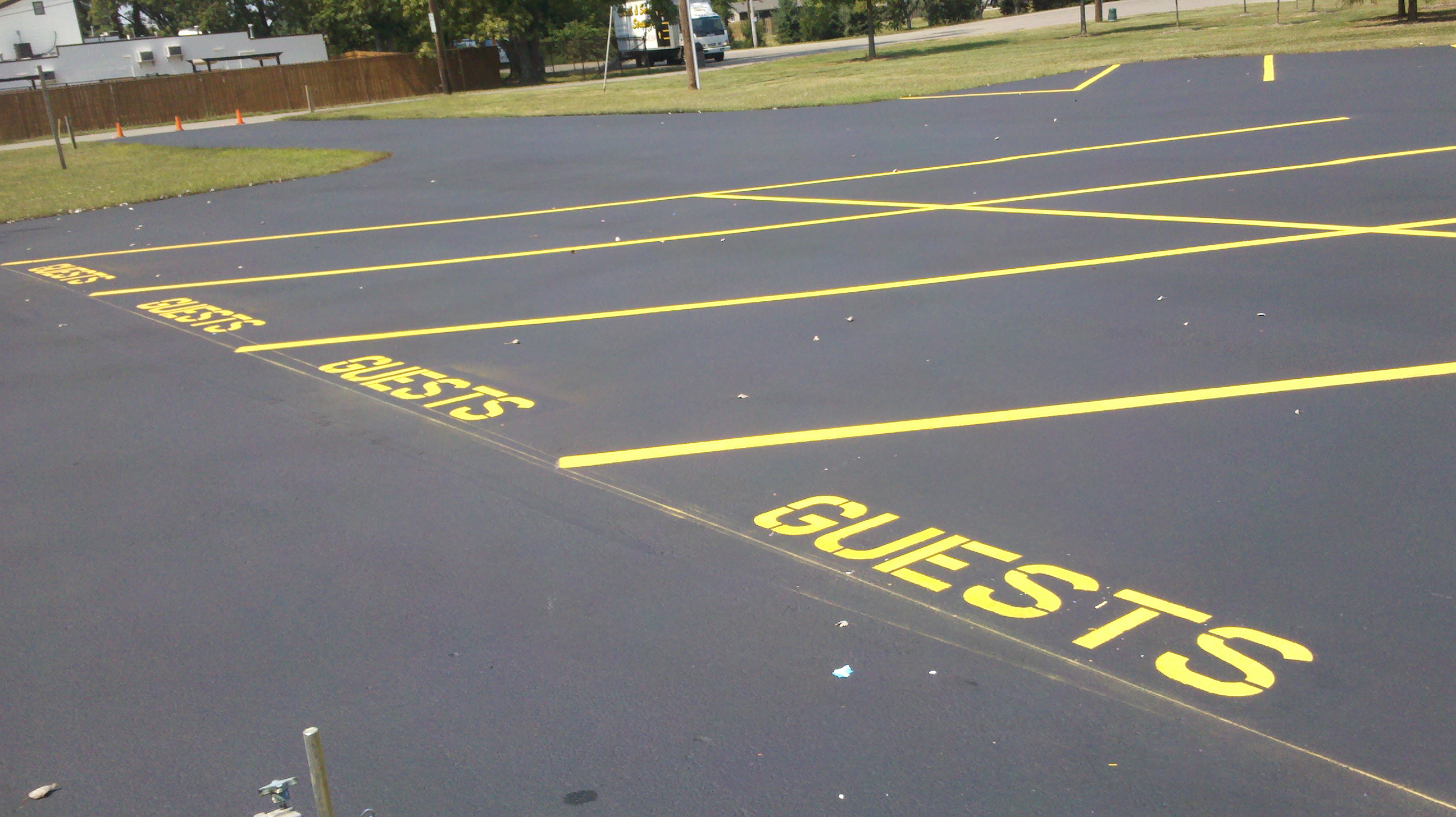 G force parking lot striping